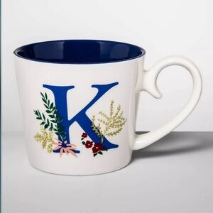 Opalhouse‎ Coffee Mug Letter "K" Stoneware Cup NWOT